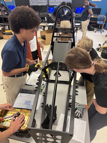 Raven Racing students building the team, photo 2 of 30